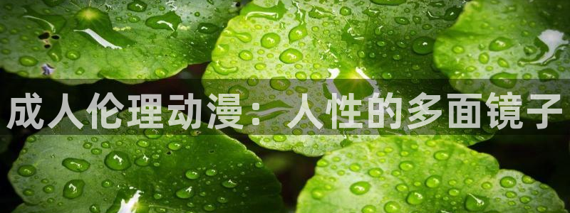 漫画里番acg：成人伦理动漫：人性的多面镜子